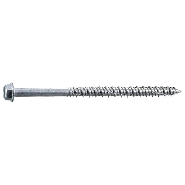 Midwest Fastener Masonry Screw, 1/4" Dia., Hex, 4 in L, 410 Stainless Steel 50 PK 54789 - main